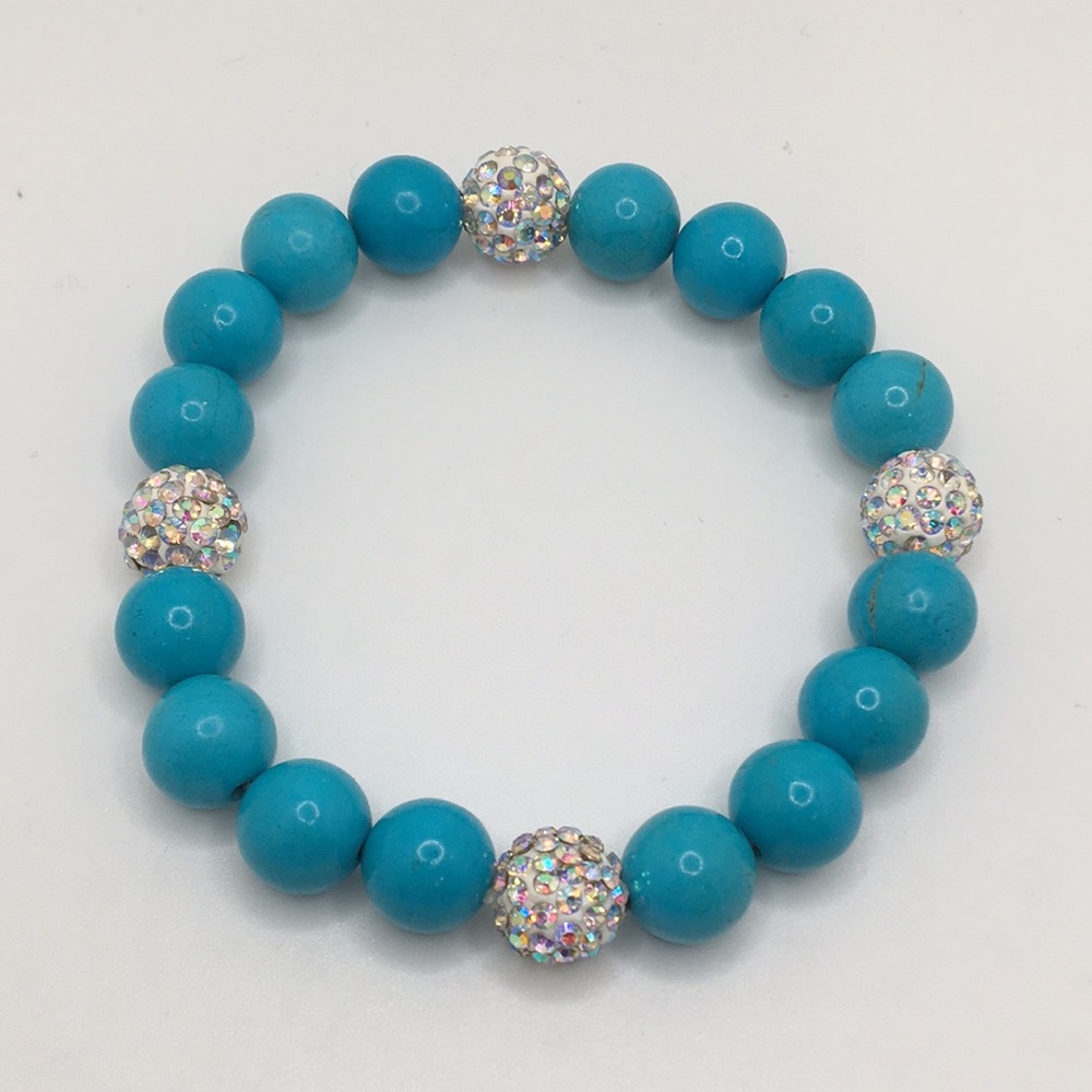 Blue Sparkles Custom Bracelet